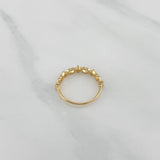 Anillo Siluetas Corazones 1.35 g / T6 1/2 Oro Amarillo 18K