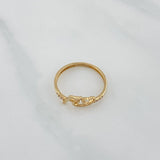 Anillo Fe Corazon 1.5 g / T6 3/4 Oro Amarillo 18K
