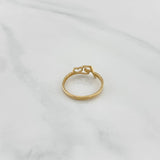Anillo Fe Corazon 1.5 g / T6 3/4 Oro Amarillo 18K
