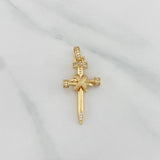 Dije Cruz Clavos 3.9 g / 3.7 cm Oro Amarillo 18K