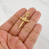 Dije Cruz Clavos 3.9 g / 3.7 cm Oro Amarillo 18K