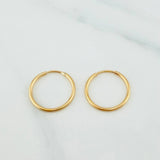 Candongas Aro 0.7 g / 1.4 cm Oro Amarillo 18K
