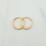 Candongas Aro 0.7 g / 1.4 cm Oro Amarillo 18K