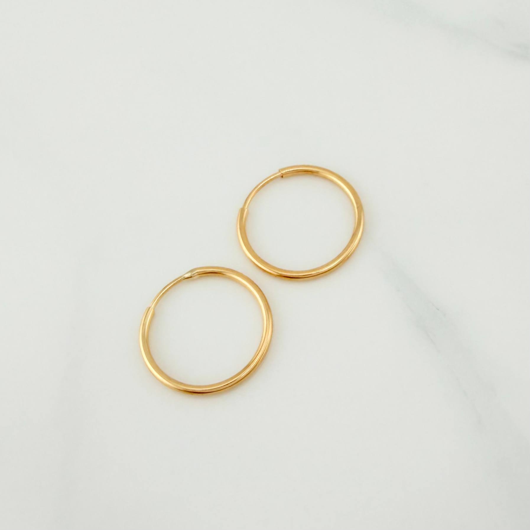 Candongas Aro 0.7 g / 1.4 cm Oro Amarillo 18K