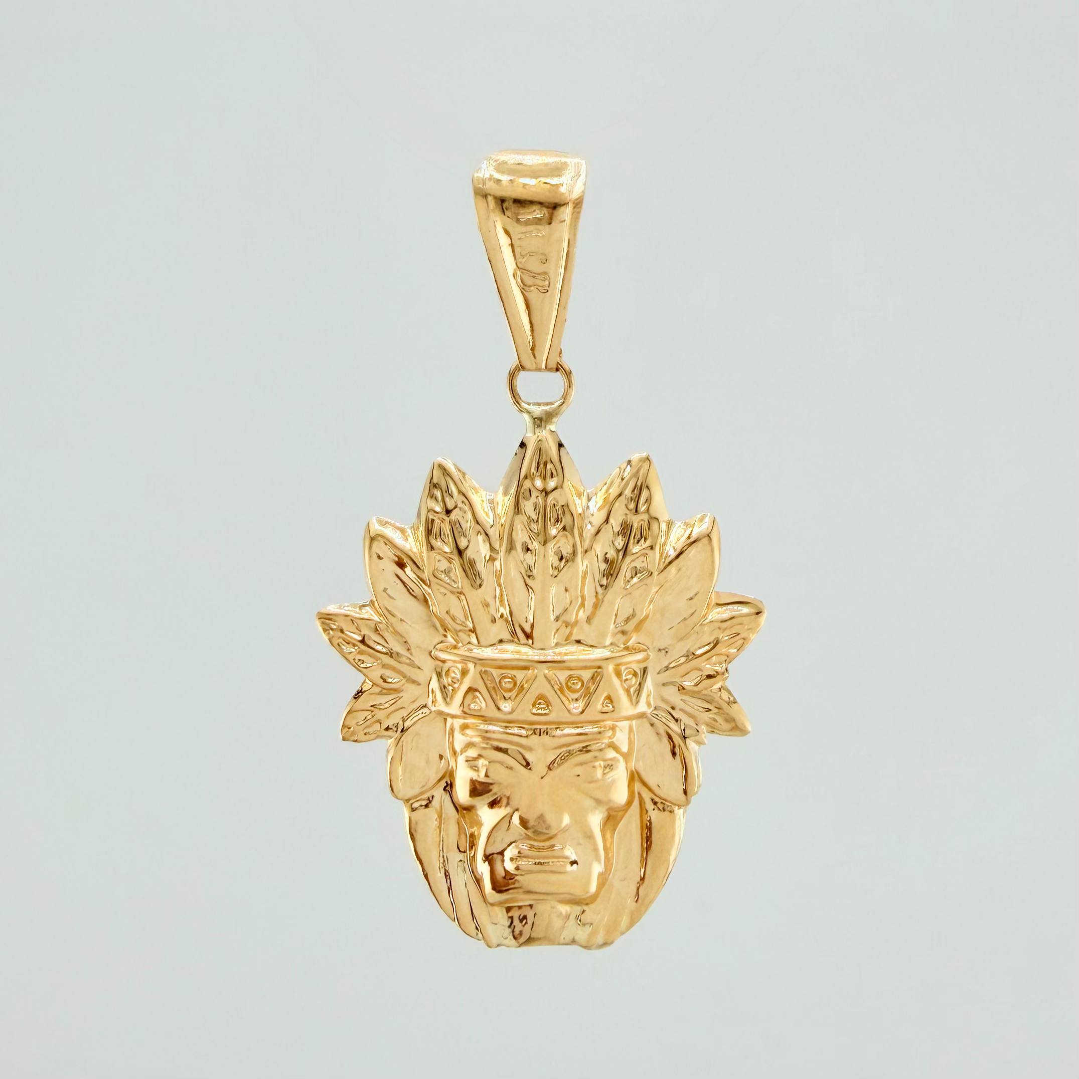 Dije Indio 1.8 g / 3.6 cm Oro Amarillo 18K