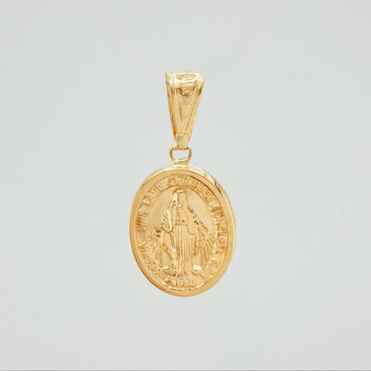 Dije Virgen Milagrosa 1.4 g / 3 cm Oro Amarillo 18K