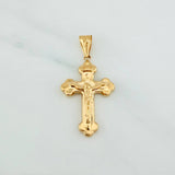 Dije Cruz Cristo 1.9 g / 4.1 cm Oro Amarillo 18K