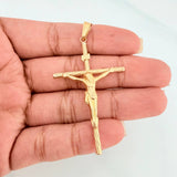 Dije Cruz Cristo 1.9 g / 6.1 cm Oro Amarillo 18K