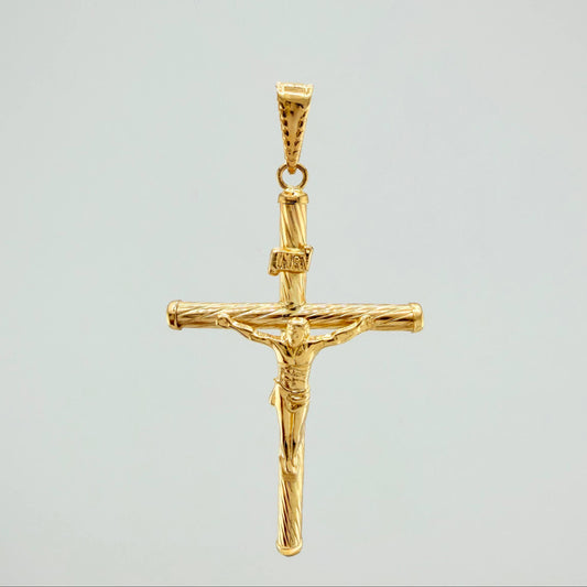 Dije Cruz Cristo 1.85 g / 5.1 cm Oro Amarillo 18K