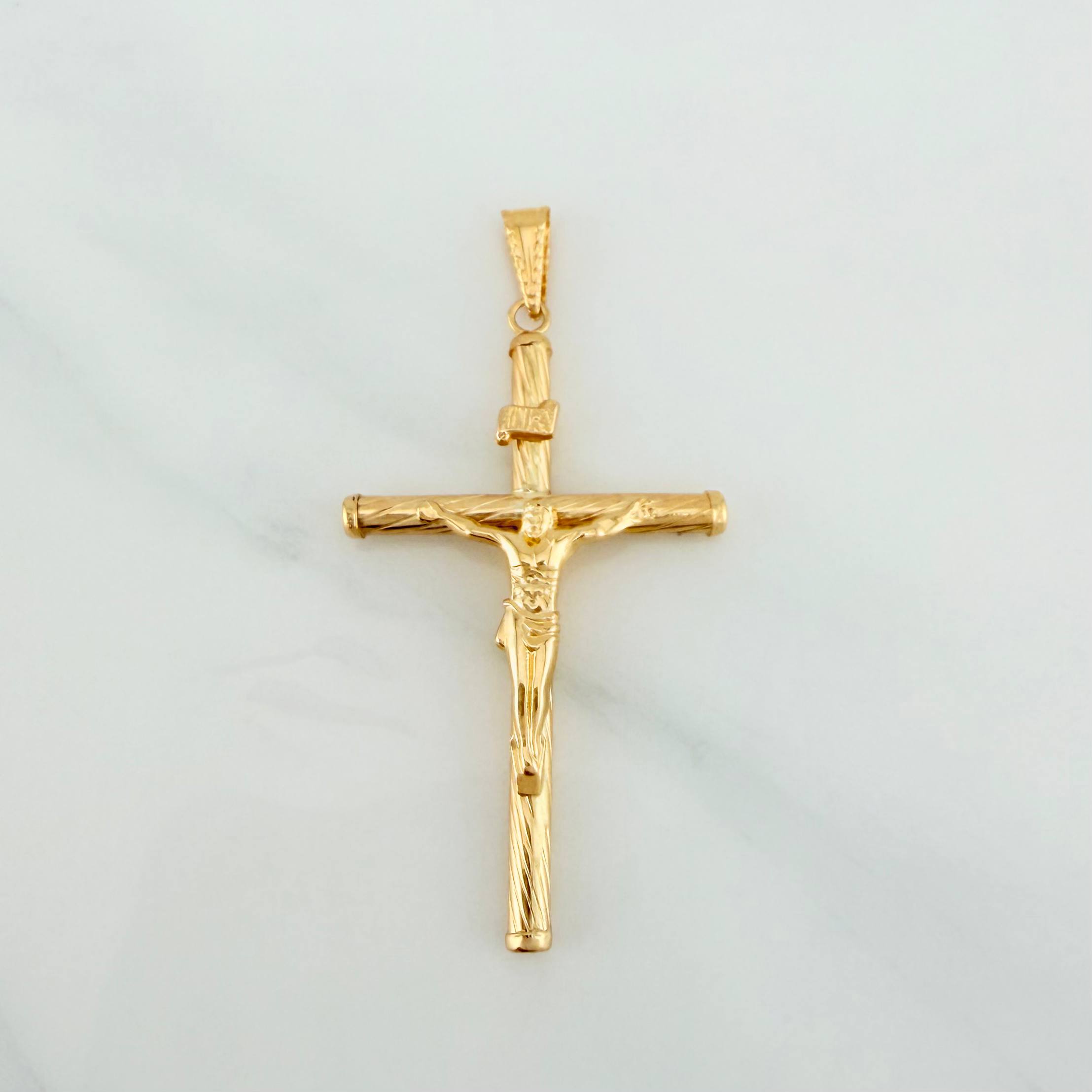 Dije Cruz Cristo 1.75 g / 5 cm Oro Amarillo 18K