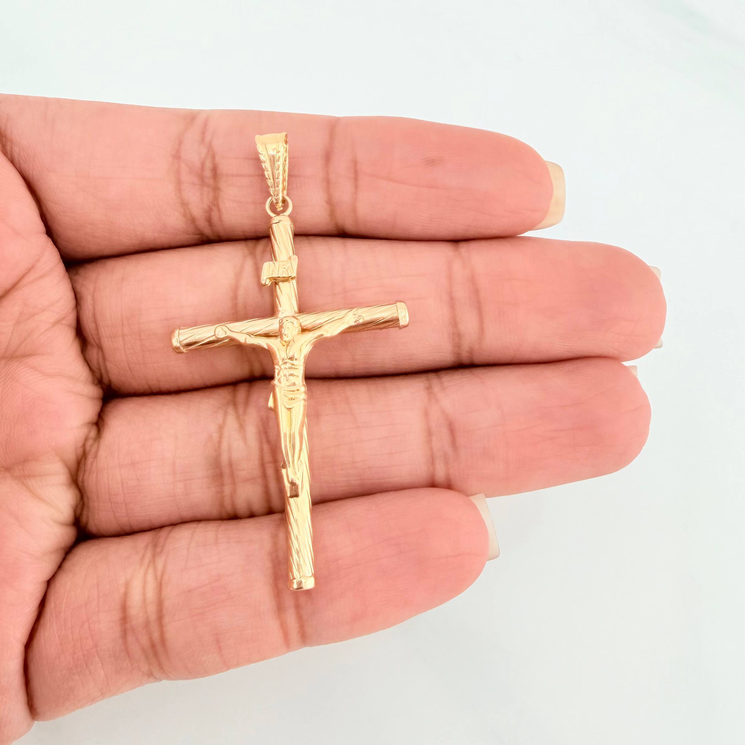 Dije Cruz Cristo 1.75 g / 5 cm Oro Amarillo 18K