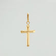 Dije Cruz Puntas Planas 0.65 g / 3 cm Oro Amarillo 18K