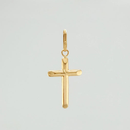 Dije Cruz Puntas Planas 0.65 g / 3 cm Oro Amarillo 18K