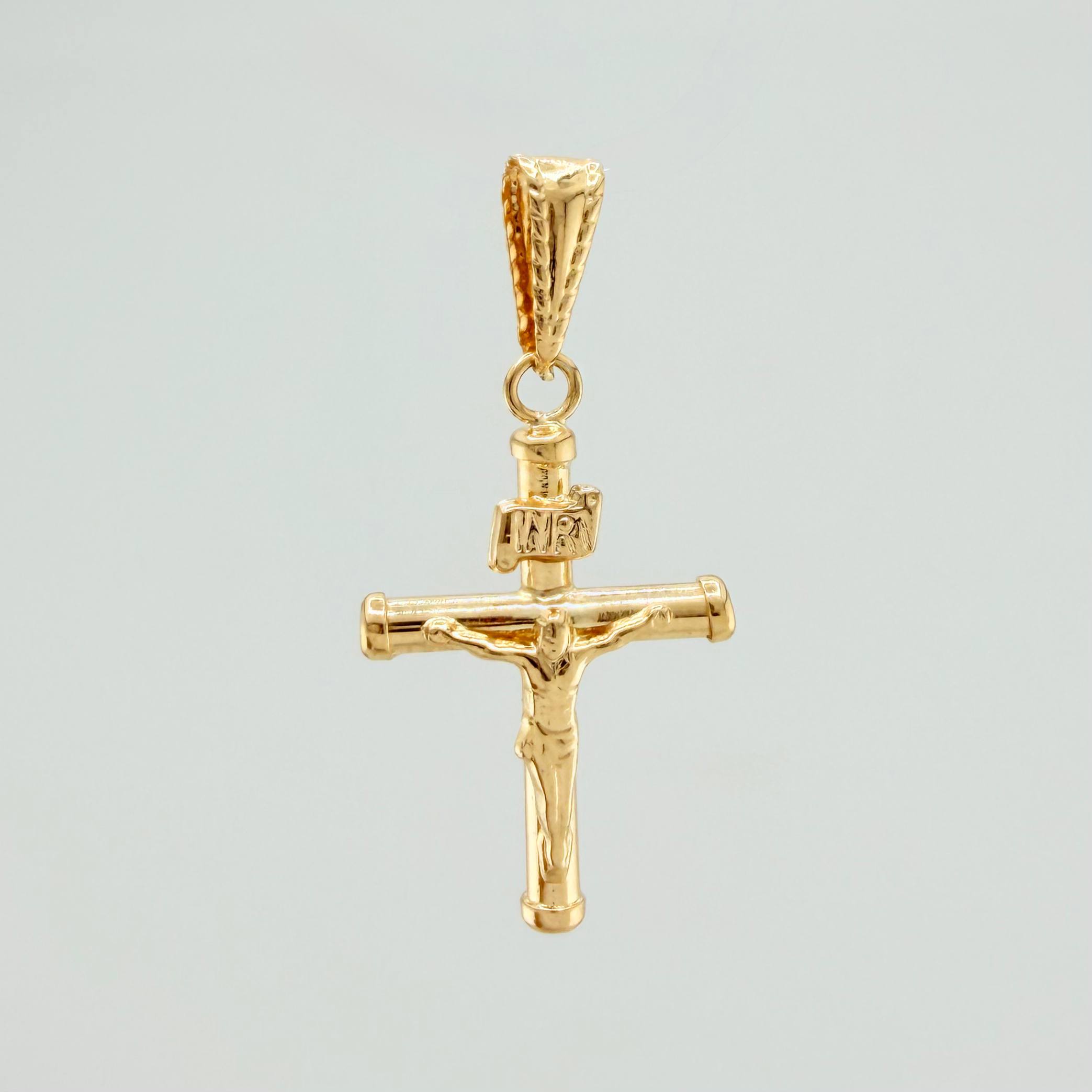 Dije Cruz Cristo 1.1 g / 3.1 cm Oro Amarillo 18K