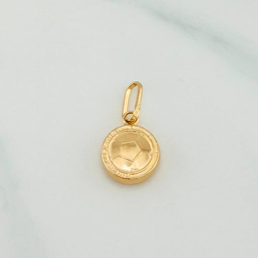 Dije Balón Futbol 0.65 g / 1.9 cm Oro Amarillo 18K