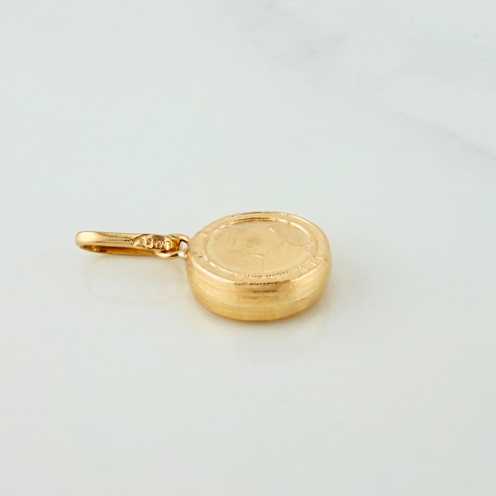 Dije Balón Futbol 0.65 g / 1.9 cm Oro Amarillo 18K