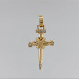 Dije Cruz Clavos 3.9 g / 3.7 cm Oro Amarillo 18K