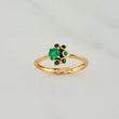 Anillo Lia Esmeraldas 27 pts 2gr / T5 3/4 / Oro Amarillo 18K %