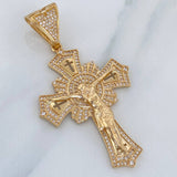 Dije Cruz Cristo 13.5 g / 6.4 cm Oro Amarillo 18K