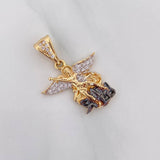 Dije San Miguel Arcangel 2.8 g / 2.7 cm Tres Oros 18K