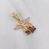 Dije San Miguel Arcangel 2.9 g / 2.7 cm Tres Oros 18K