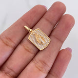 Dije Placa Virgen Del Carmen 2.5 g / 2.3 cm Oro Amarillo 18K
