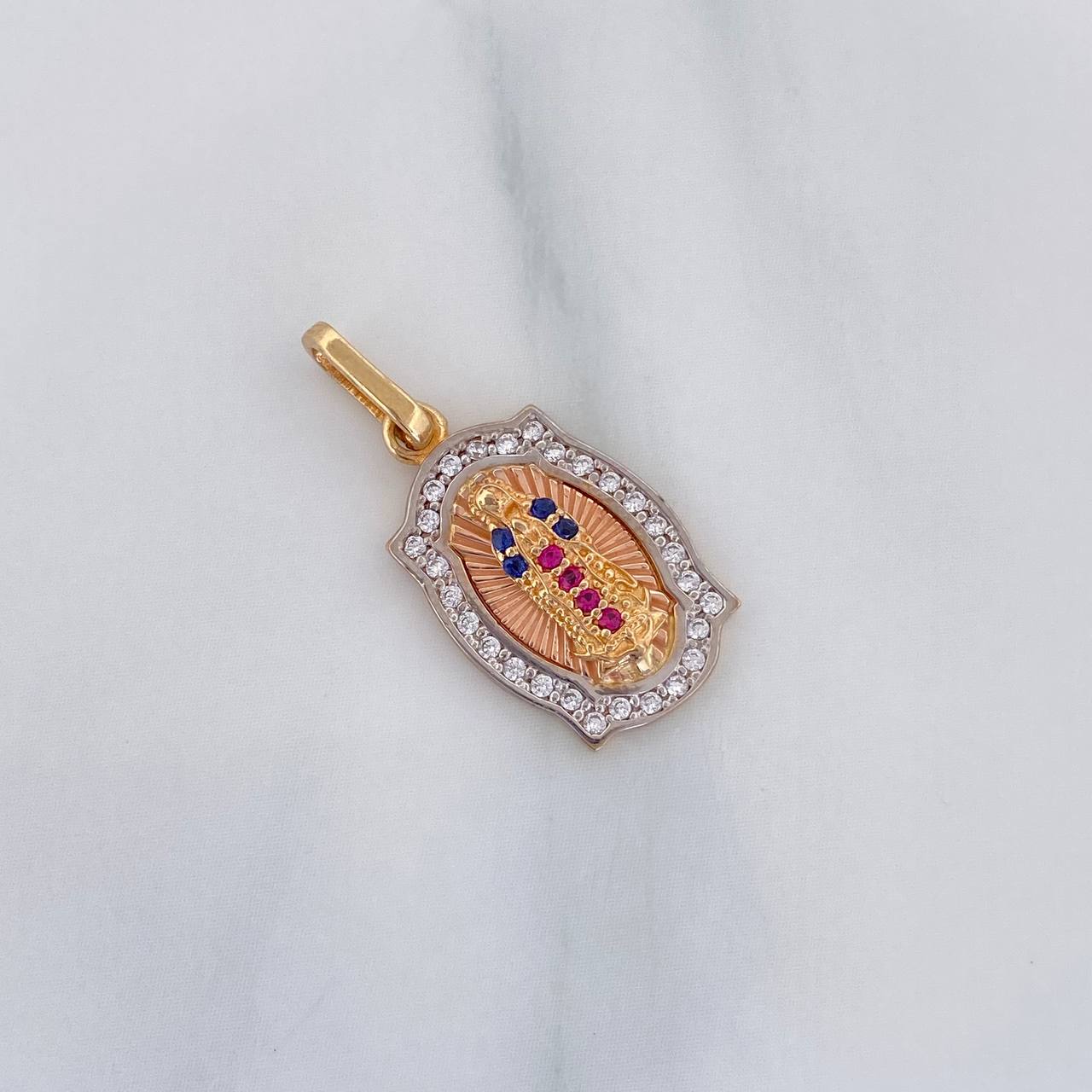 Dije Virgen Guadalupe 2.15 g / 2.4 cm Tres Oros 18K