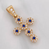 Dije Cruz Tupida 1.9 g / 2.7 cm Oro Amarillo 18K