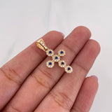 Dije Cruz Tupida 1.9 g / 2.7 cm Oro Amarillo 18K