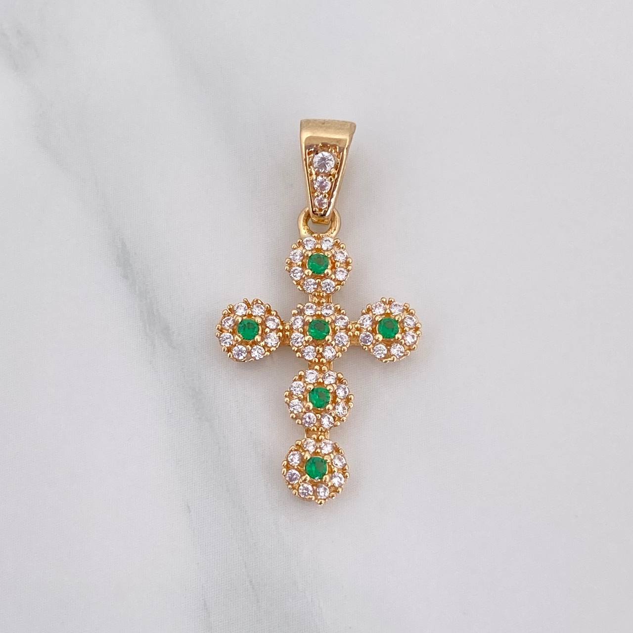 Dije Cruz Tupida 1.75 g / 2.7 cm Oro Amarillo 18K