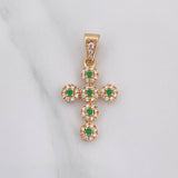 Dije Cruz Tupida 1.75 g / 2.7 cm Oro Amarillo 18K