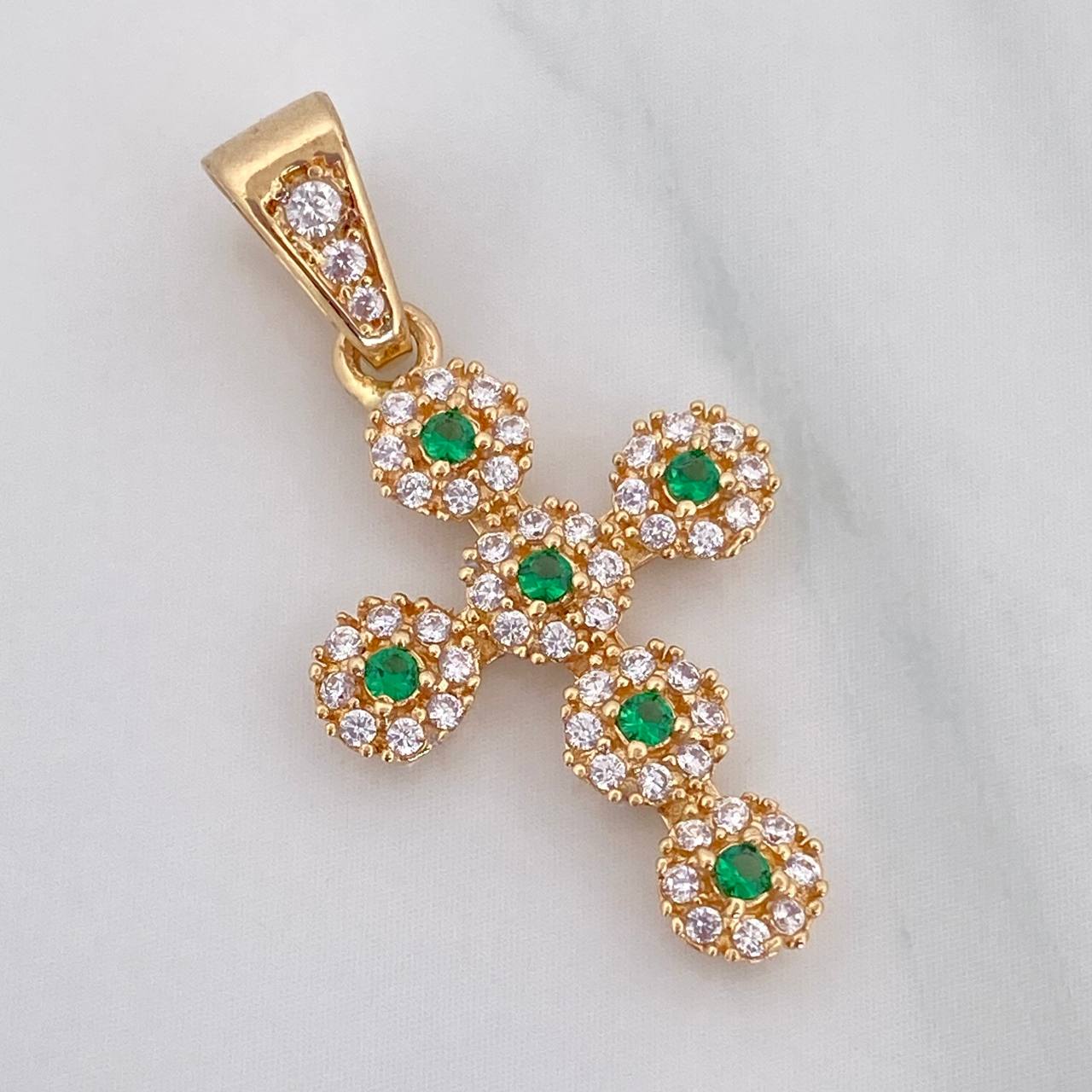 Dije Cruz Tupida 1.75 g / 2.7 cm Oro Amarillo 18K