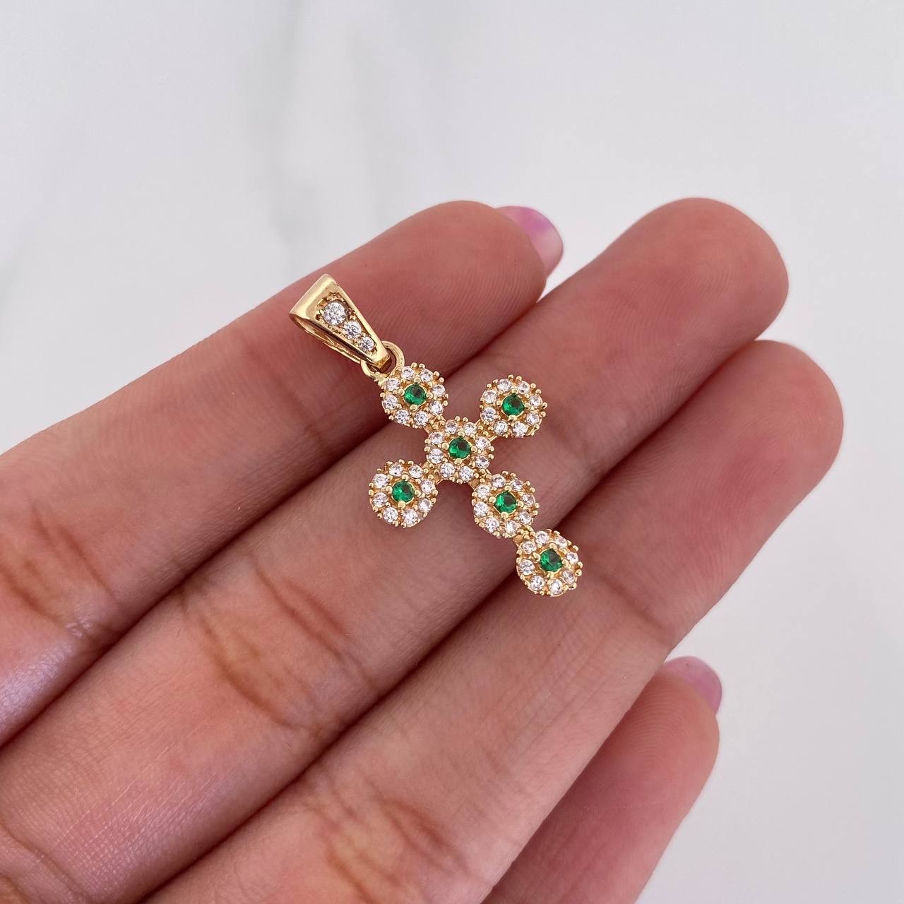 Dije Cruz Tupida 1.75 g / 2.7 cm Oro Amarillo 18K