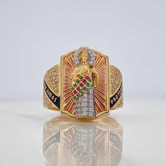 Anillo San Judas 10.95 g / T11 Tres Oros 18K
