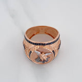 Anillo San Migel Arcangel 10.2 g / T10 3/4 Tres Oros 18K