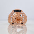 Anillo Herradura Caballo 7.05 g / T11 Oro Rosa 18K