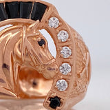 Anillo Herradura Caballo 7.05 g / T11 Oro Rosa 18K
