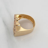 Anillo Poker 8.2 g / T10 1/4 Oro Amarillo 18K