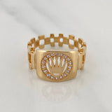 Anillo Correa Corona 3.4 g / T8 1/2 Oro Amarillo 18K