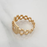 Anillo Correa Corona 3.4 g / T8 1/2 Oro Amarillo 18K