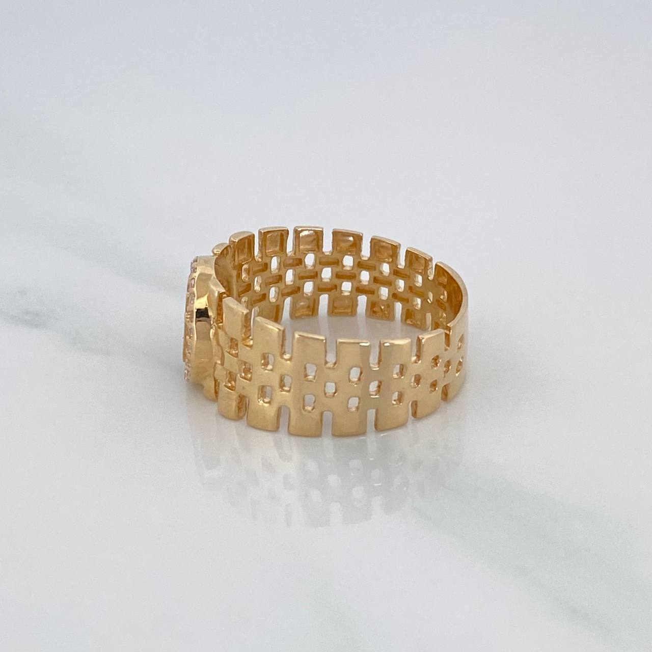Anillo Correa Corona 4 g / T8 Oro Amarillo 18K