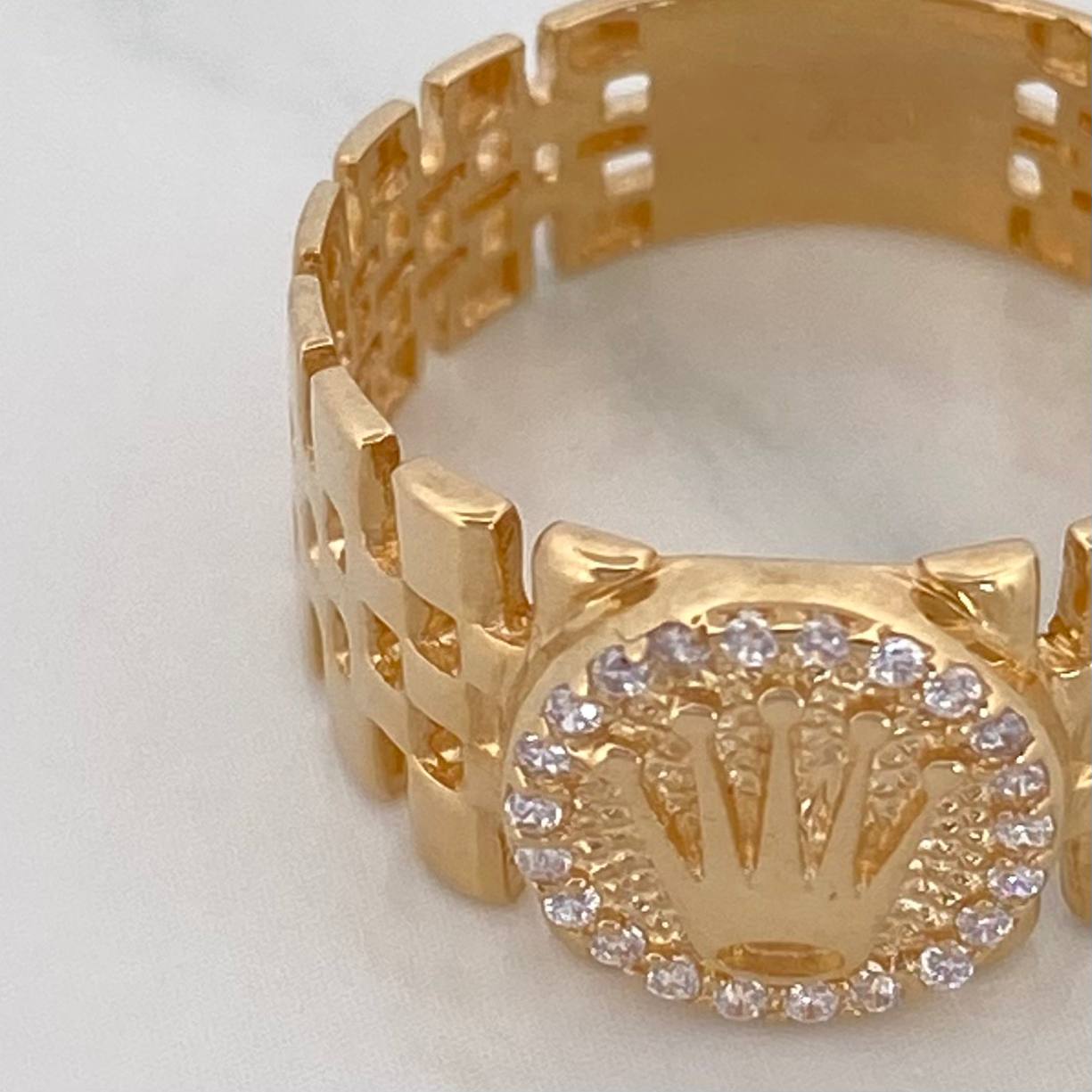 Anillo Correa Corona 4 g / T8 Oro Amarillo 18K