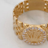 Anillo Correa Corona 4 g / T8 Oro Amarillo 18K
