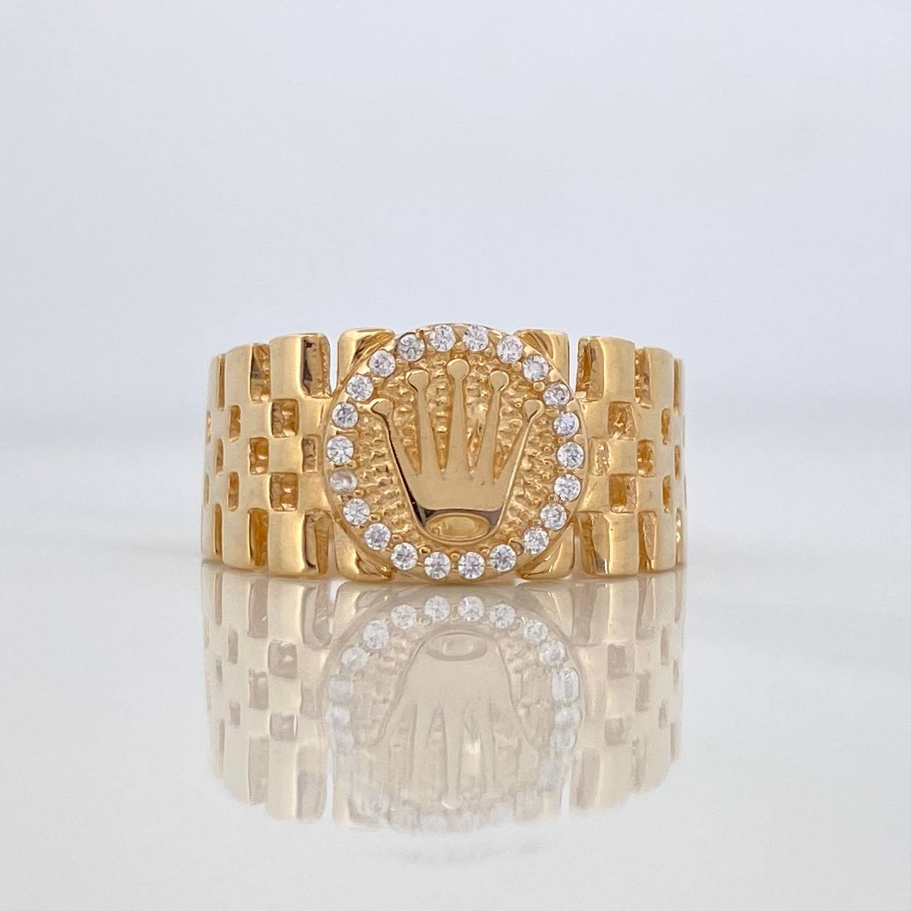 Anillo Correa Corona 4 g / T8 Oro Amarillo 18K