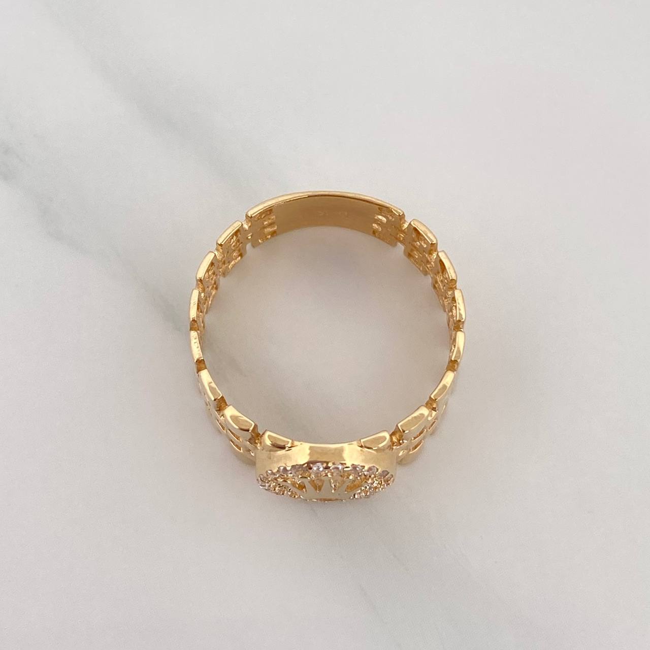 Anillo Correa Corona 4 g / T8 Oro Amarillo 18K