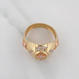 Anillo Cruz 8.35 g / T11 1/2 Tres Oros 18K