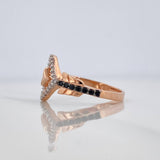 Anillo Corazon Flechado 2.75 g / T7 Tres Oros 18K