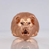 Anillo Rostro León 7.3 g / T10 1/2 Oro Rosa 18K