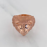 Anillo Rostro León 7.3 g / T10 1/2 Oro Rosa 18K