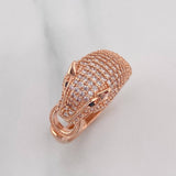 Anillo Pantera 4.3 g / T6 3/4 Oro Rosa 18K